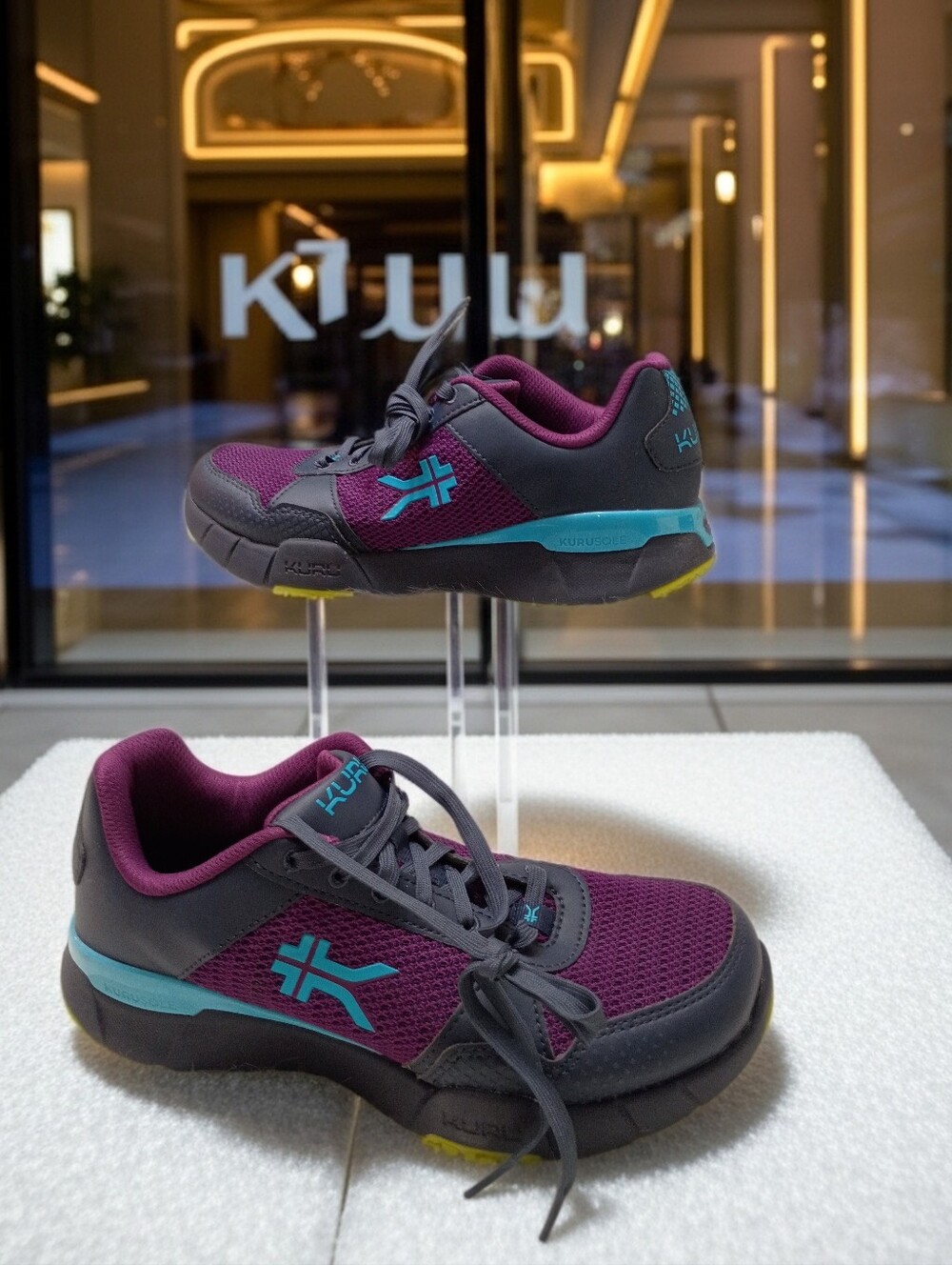 Kuru Quantum 2 Grape Plantar Fascitis Orthopedic Support Walking Work Shoes 8.5M